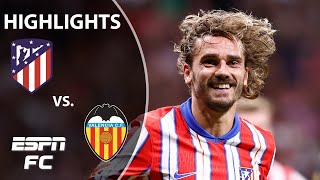 Gallagher amp Alvarezs 1st Atletico goals Atletico Madrid vs Valencia  LALIGA HIGHLIGHTS  ESPN FC [upl. by Adnilrem989]