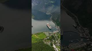 Fiord Geiranger z lotu ptaka Film z drona w rozdzielczości 4k [upl. by Reinhold501]