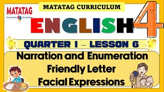 MATATAG ENGLISH 4 GRADE 4 QUARTER 1 LESSONWEEK 6 [upl. by Egarton]