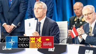 NATO Secretary General at signing ceremony of NATO Innovation Fund 30 JUN 2022 [upl. by Fording403]