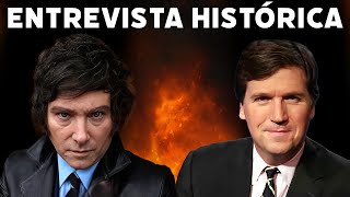 La entrevista más vista en la historia de Twitter de Tucker Carlson a Javier Milei [upl. by Teage]