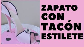 Zapato en Fondant con Tacón Estilete [upl. by Sylirama957]