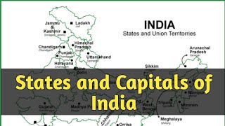 States and Capitals of India  Updated List 2024 [upl. by Cesare753]