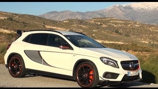 2015 Mercedes GLA 45 AMG Edition 1 test review driving fun  Autogefühl [upl. by Seagrave]