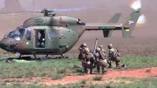 AAD 2014 South African National Defence Forces SANDF show off their air and land capabilities to I [upl. by Sykleb]