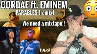 Industry Ghostwriter Reacts to Cordae  Parables Remix FT Eminem REACTION THOSE SCHEMES [upl. by Otreblig]