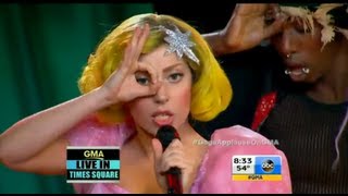 Lady Gaga  Applause Live  GMA HD [upl. by Nuahc]