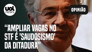 Aumentar vagas no STF é saudosismo da ditadura diz exministro Marco Aurélio Mello [upl. by Eiggep446]