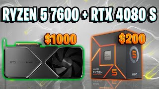 cheapest 4K CPU GPU Combo 2024 💣  will it bottleneck  Ryzen 5 7600  RTX 4080 Super [upl. by Tuhn]