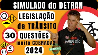 Simulado do DETRAN 2024 Questões da Prova teórica do DETRAN 2024 Exame legislação de trânsito 2024 [upl. by Kaliope610]