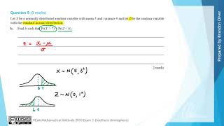 VCAA Mathematical Methods 2010 Exam 1  Question 5 [upl. by Bolen]