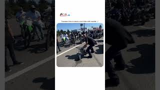 Tweaker tries to steal a mini bike with needle [upl. by Llehsor]