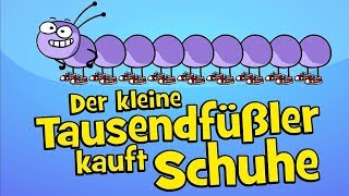 ♪ ♪ Kinderlied Tausendfüßler  Der kleine Tausendfüßler kauft Schuhe  Hurra Kinderlieder [upl. by Urata]