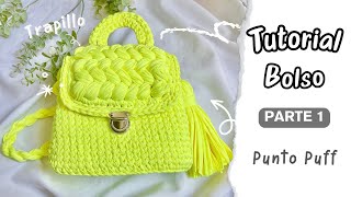 😍TE ENCANTARA tejer este BOLSO con TRAPILLO 🧶para principiantes  Tutorial Hebras Crochet [upl. by Nyrahtak]