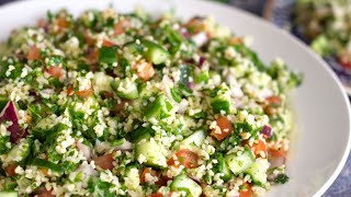 How to Make Tabbouleh Salad Easy Lebanese Recipe [upl. by Ennovahc]