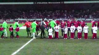 Hymn Polski przed meczem Polska  Bułgaria 20 03032010 [upl. by Edmond683]