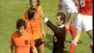 Tackle on Cruyff penalty by Neeskens vs Bulgaria WorldCup74 [upl. by Mcquade]