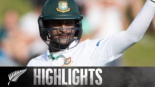 Bangladeshs Highest Ever Partnership  FULL HIGHLIGHTS  1st Test  BLACKCAPS v Bangladesh 2017 [upl. by Crichton65]