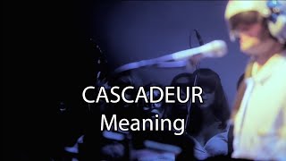 Cascadeur  Meaning Karaoke [upl. by Moll259]