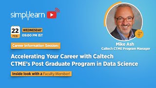 🔥Accelerating Your Career with Caltech CTME’s Post Graduate Program in Data Science  Simplilearn [upl. by Skutchan]