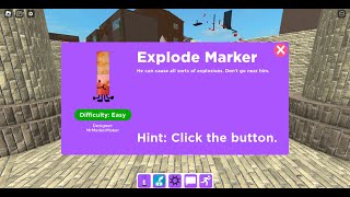 How To Get Explode Marker In Roblox  Find The Markers [upl. by Zurek567]