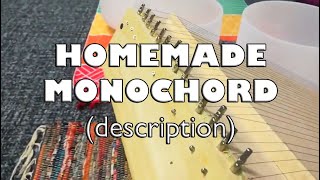 HOMEMADE 28 STRING MONOCHORD  I MADE A MONOCHORD  Sound Healing  Sound Meditation  Sound Bath [upl. by Hsakaa]