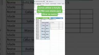 Filtre sua planilha entre textos e números excel planilhas aula curso dicas dashboard [upl. by Ruthi892]