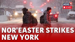 Nor Easter In New York LIVE  Noreaster Expected to Bring New York Citys Heaviest Snow  N18L [upl. by Thinia819]