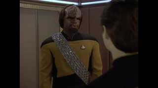 Star Trek TNG LCDR Data corrects LT Worf [upl. by Aicenet]