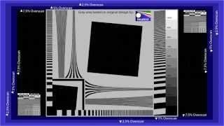 AVS HD 709 Basic Test Patterns  Color and Overscan [upl. by Mikeb]