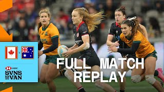 Canada Shock Australia  Womens 3rd Place Playoff  Vancouver HSBC SVNS  Full Match Replay [upl. by Shepard]