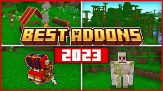 Top 17 Best MCPE AddOns of 2023  Minecraft Bedrock 120 [upl. by Aikrehs]