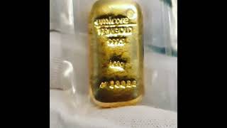 Gold bar umicore 100 gram review part 10 [upl. by Ilbert683]