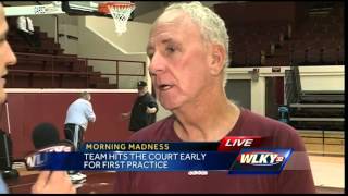 Bellarmine basketball team hits the court [upl. by Gnohp]