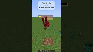 ANIME GALAND VS EVERY GOLEM 💀 shorts minecraft [upl. by Inva]