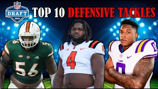 The 10 Best DEFENSIVE TACKLES In The 2024 NFL Draft I PreCombine Big Board [upl. by Lever]