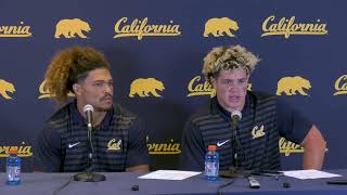 Cal Football Cal vs UC Davis 8312024 Postgame Presser  Teddye Buchanan and Cade Uluave [upl. by Avad]