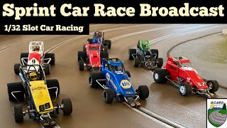 132 Slot Car Race Dirt Track Sprints [upl. by Punak]