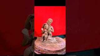 reverse video part12shorts craft clayart viral ganesh [upl. by Ylen239]