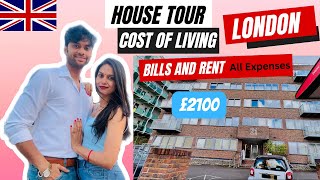 🏠 House Tour in London UK 💰🇬🇧 Exploring Bills Rents and Cost of Living 🏙️📊 [upl. by Neau435]