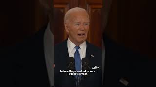 Biden reacts Justices rule presidents have some immunity complicating DOJs prosecution of Trump [upl. by Soirtimid]