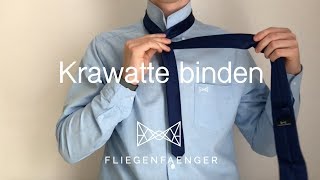 Krawatte binden einfach gemacht I FLIEGENFAENGER® I einfacher Windsor [upl. by Minton698]