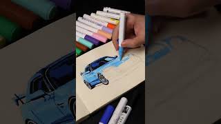 Honda S2000 CR car drawing big dwags for you shortsfeed honda art artist hondas2000 [upl. by Bathelda]