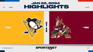 NHL Highlights  Penguins vs Coyotes  January 23 2024 [upl. by Neellok232]