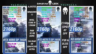 RTX 4080 SUPER 16GB VS RTX 4070 Ti SUPER 16GB VS RX 6950 XT 16GB Pruebas Con Intel En 4K [upl. by Dulciana343]