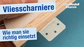 Vliesscharniere für Ruder – richtig einsetzen und einkleben – Tipps von Hilmar Lange im Workshop [upl. by Ahsienar]