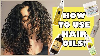 HOW TO USE HAIR OILS indepth  Hair Growth Shine Breakage Buildup Split Ends FRIZZ [upl. by Nnoryt]