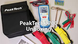 PeakTech 2700 Unboxing  Erdwiderstand Tester  Earth Resistance Tester  Deutsch ENG Sub [upl. by Nnateragram569]