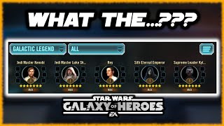 You Wont Believe These Rosters SWGOH Roster Mania [upl. by Yrrem]