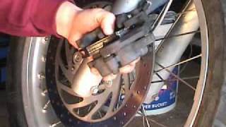 Technical Demo on BMW F650  Front Brake Pads [upl. by Loos]